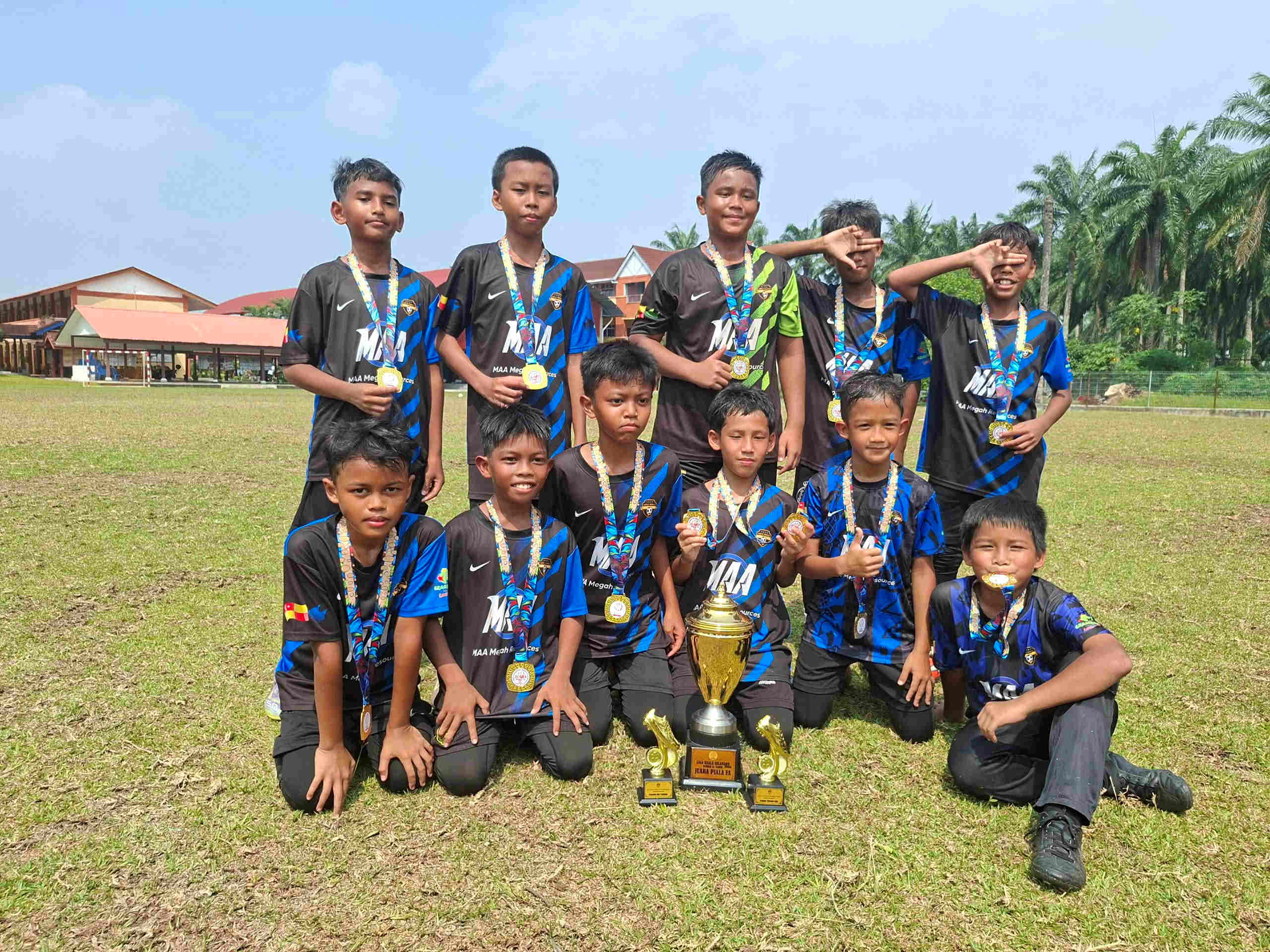 KIDAS U12 Raih Kemenangan di Padang Sekolah Rendah Parit Mahang
